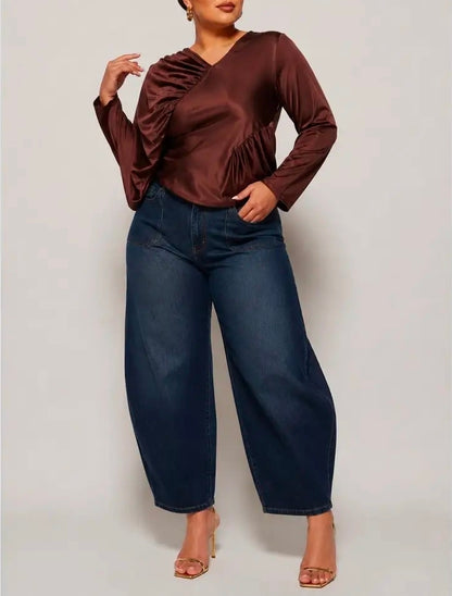 Asymmetrical Silk Top