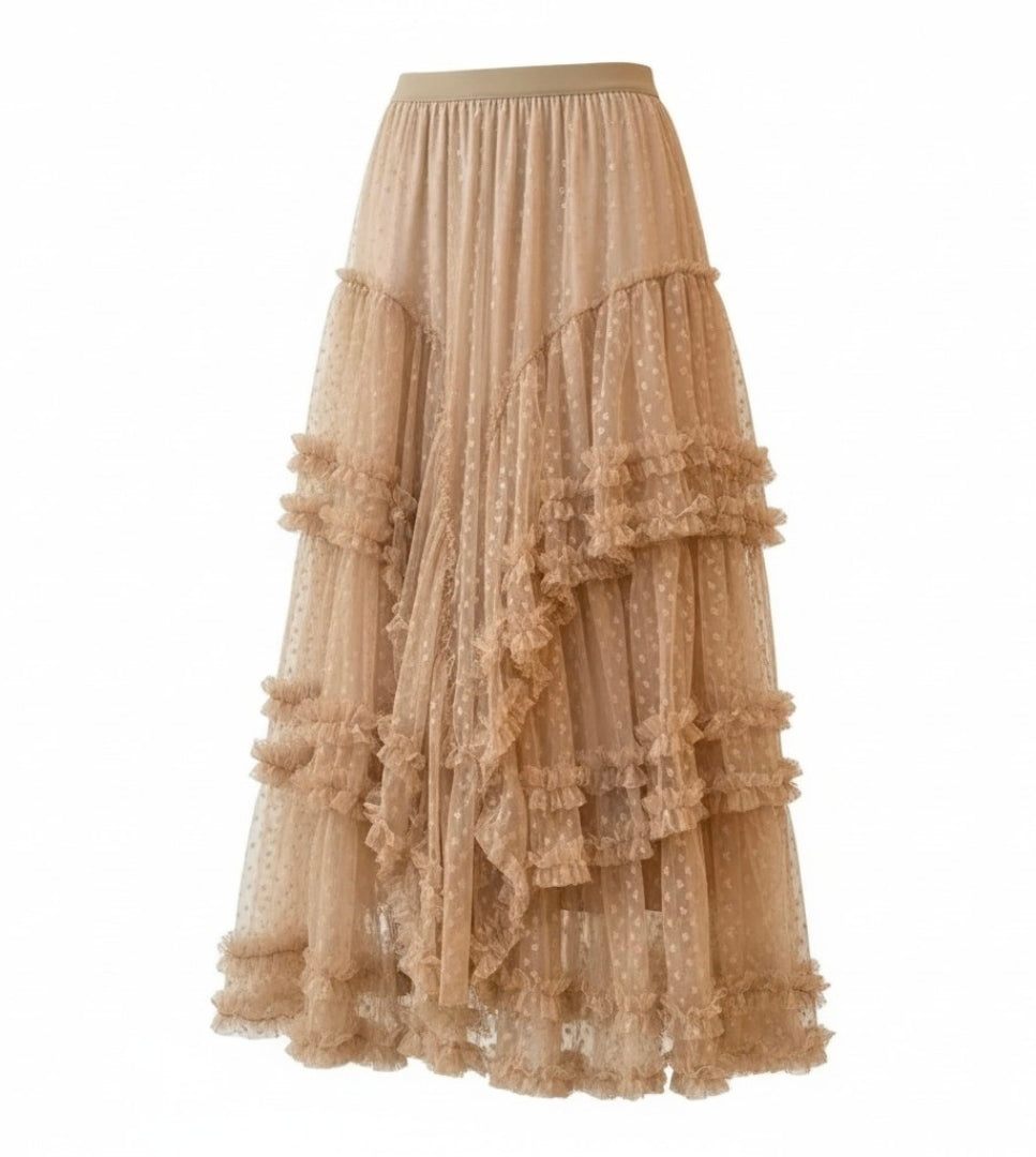 Ruffle Romance Maxi Skirt