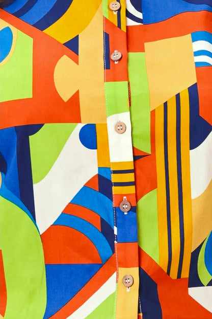 Color Play Button-Down Shirt