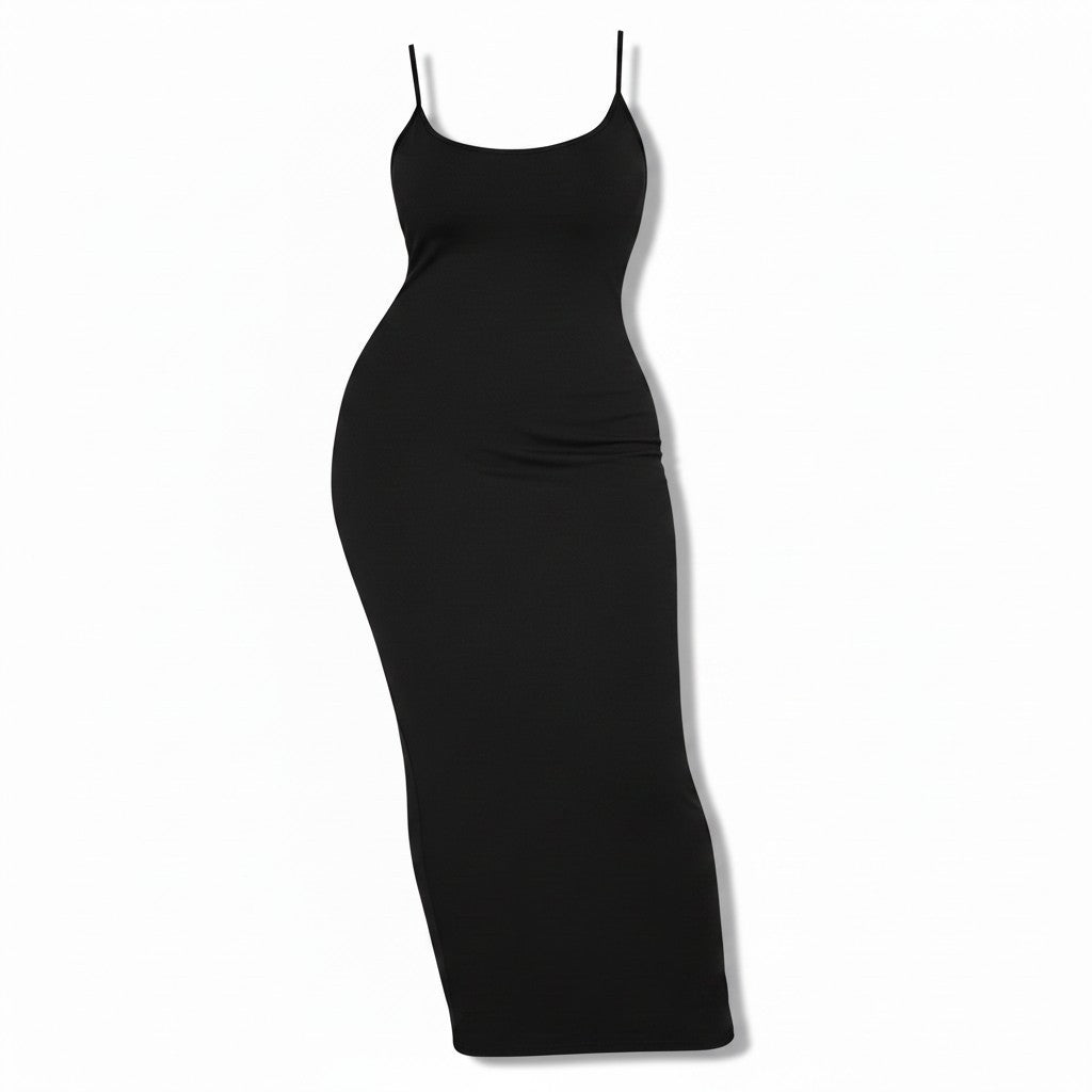 Second Skin Ribbed Maxi Dress