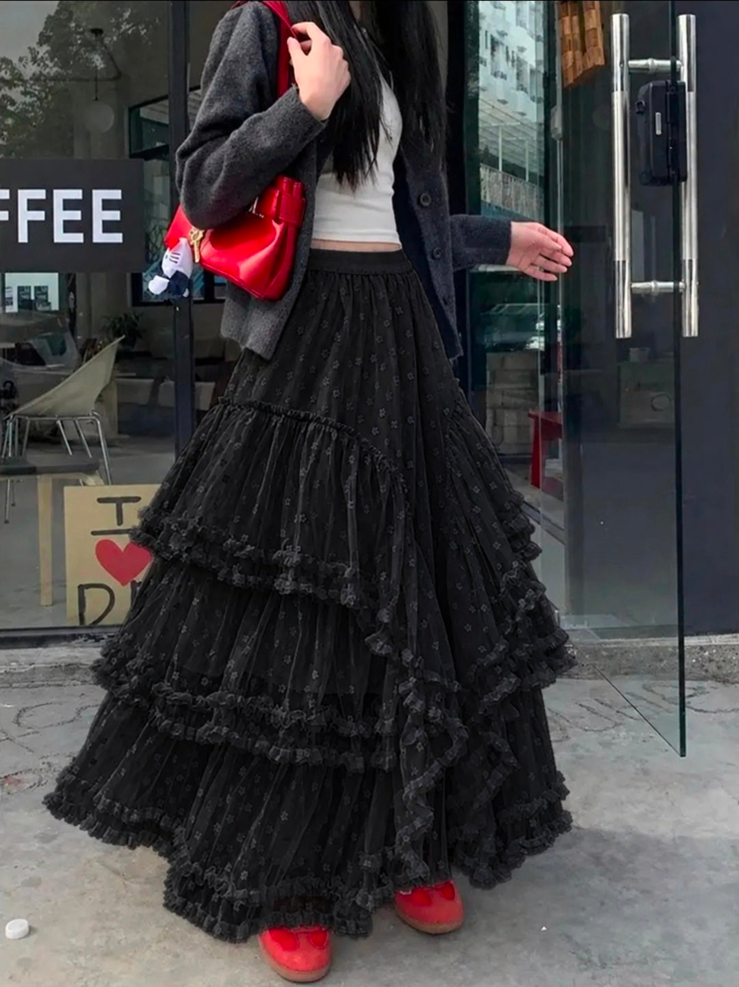 Ruffle Romance Maxi Skirt